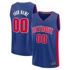 Johmsee Custom D.Pistons  Blue Fast Break Jerseys - Icon Edition