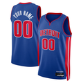 Johmsee Custom D.Pistons Blue Swingman Jerseys - Icon Edition