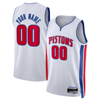 Johmsee Custom D.Pistons White Swingman Jerseys - Association Edition