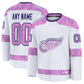 Custom D.Red Wings Fanatics 2024 Hockey Fights Cancer Practice Jersey - White Stitched American Hockey Jerseys