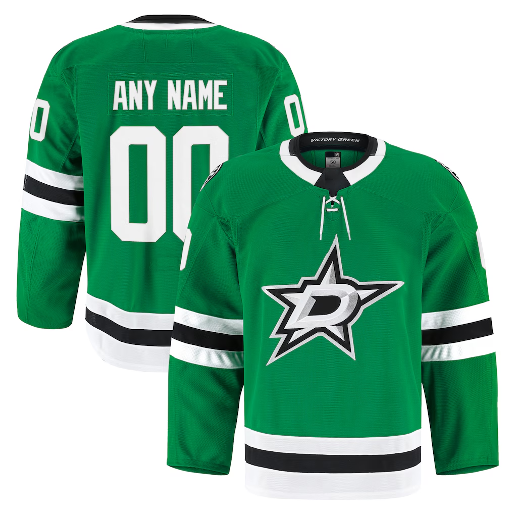 Johmsee Custom D.Stars Kelly Green Home Authentic Pro Jerseys