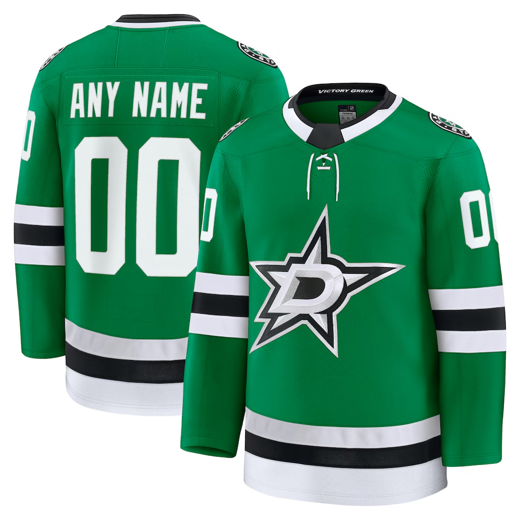 Johmsee Custom D.Stars Kelly Green Home Premium Jerseys