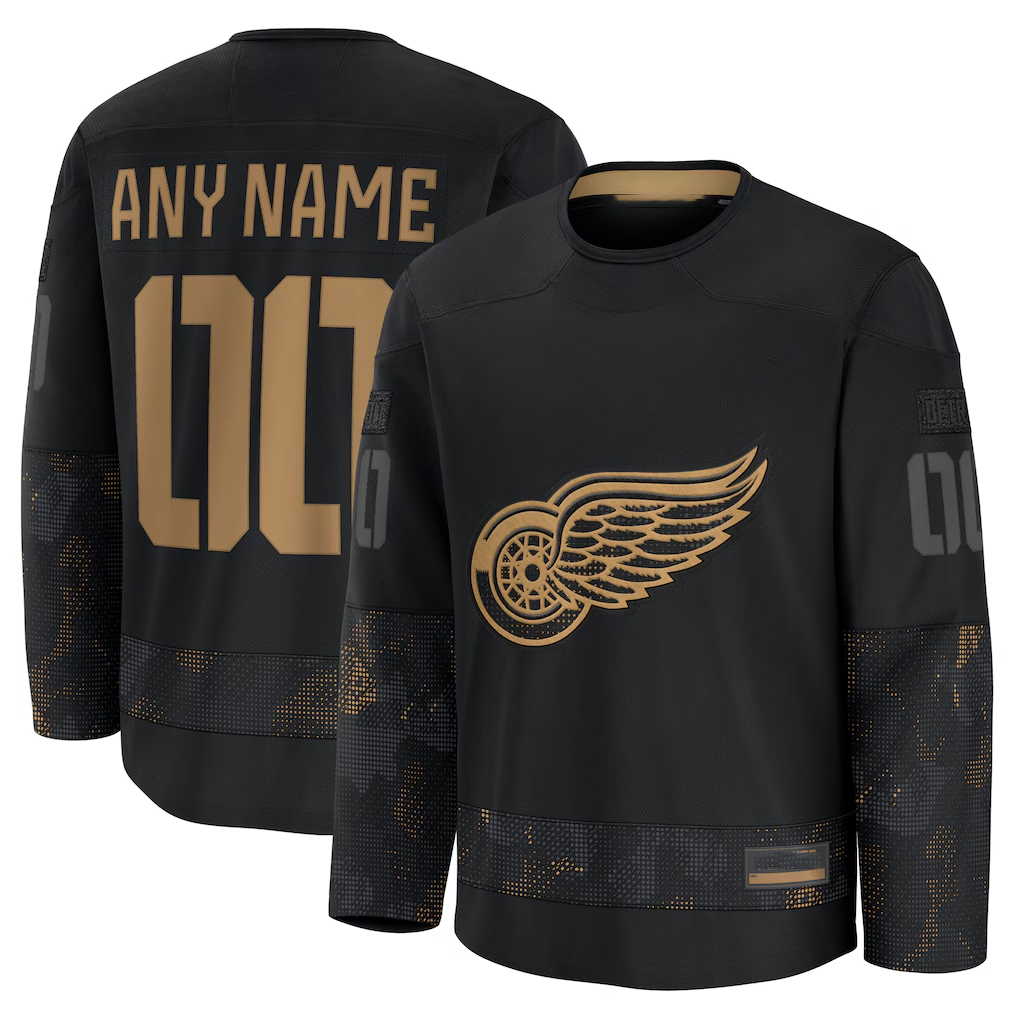 Johmsee Custom DR.Wings Black 2024 Military Appreciation Practice Jerseys