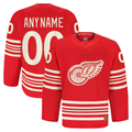 Johmsee Custom DR.Wings Red Anniversary Authentic Pro Jerseys