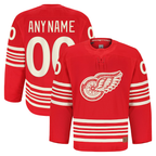 Johmsee Custom DR.Wings Red Anniversary Authentic Pro Jerseys