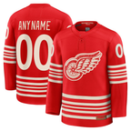 Johmsee Custom DR.Wings Red Centennial Premium Jerseys