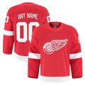 Johmsee Custom DR.Wings Red Home Authentic Pro Jerseys