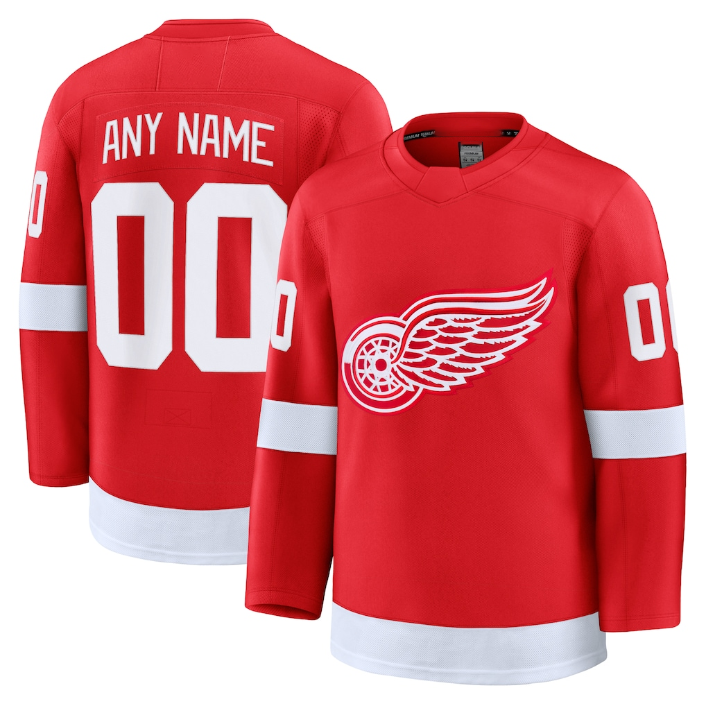 Johmsee Custom DR.Wings Red Home Premium Jerseys