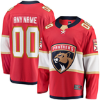 Johmsee Custom F.Panthers Red Home Breakaway Jerseys
