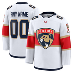 Johmsee Custom F.Panthers White Away Premium Jerseys