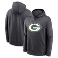 Johmsee Custom GB.Packers Anthracite Pullover Hoodie Game Stitched Jerseys