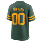 Johmsee Custom GB. Packers Green Alternate Game Stitched Jerseys