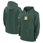Johmsee Custom GB.Packers Green Sideline Pullover Hoodie Stitched Jerseys