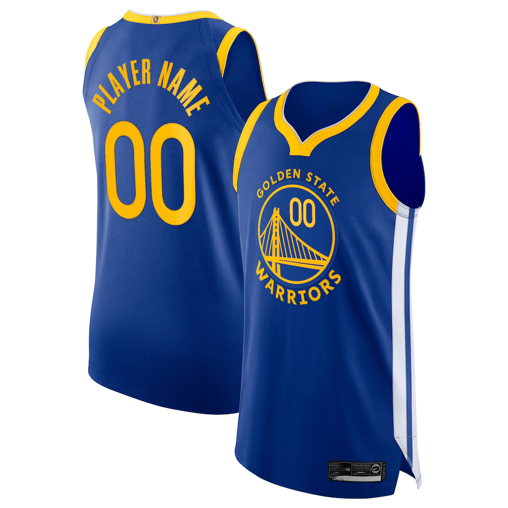 Johmsee Custom G.State Warriors Blue 2020-21 Authentic Jerseys - Icon Edition