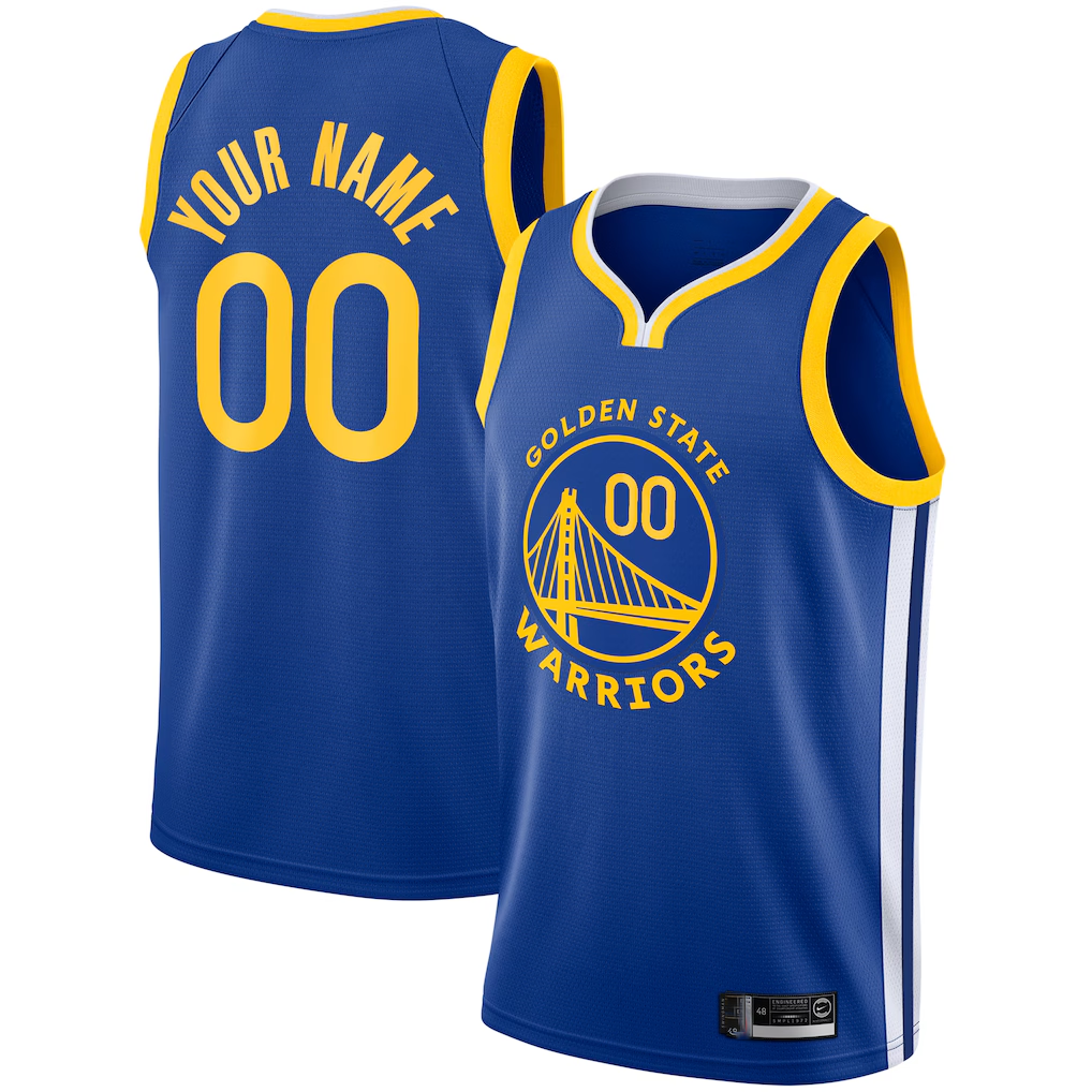 Johmsee Custom G.State Warriors Royal 2019-20 Swingman Jerseys - Icon