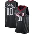 Johmsee Custom H.Rockets Black Swingman Stitched Jerseys - Statement Edition