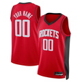 Johmsee Custom H.Rockets Red Swingman Stitched Jerseys-Icon Edition