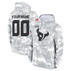 Johmsee Custom H.Texans Arctic Camo Salute to Service Hoodies Any Name & Numbers Stitched Jerseys