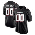 Johmsee Custom H.Texans Carbon Black Fashion Home Game Any Name & Numbers Stitched Jerseys
