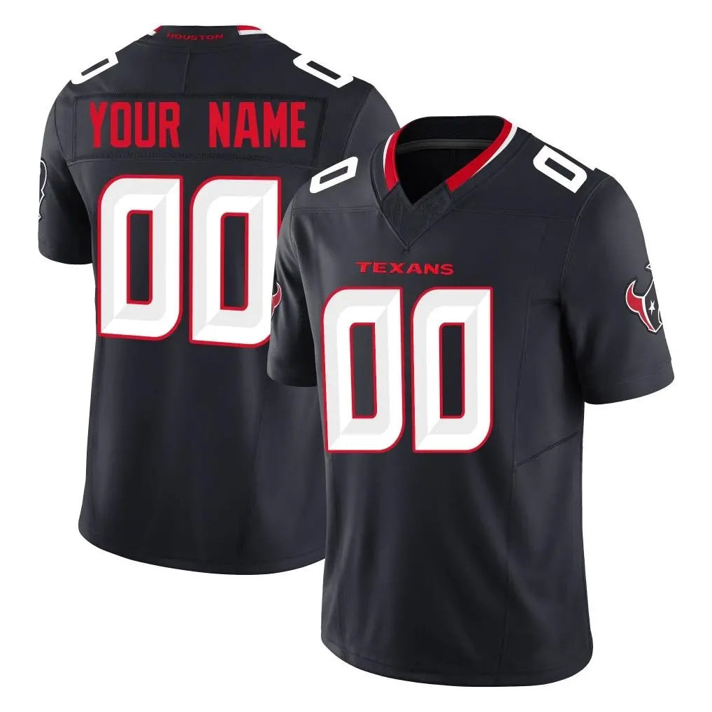 Johmsee Custom H.Texans Navy Limited Alternate Vapor F.U.S.E. Home Game Any Name & Numbers Stitched Jerseys