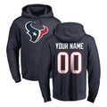Johmsee Custom H.Texans Navy Pro Line Pullover Hoodie Limited Game Any Name & Numbers Stitched Jerseys