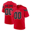 Johmsee Custom H.Texans Red Alternate Home Game Any Name & Numbers Stitched Jerseys