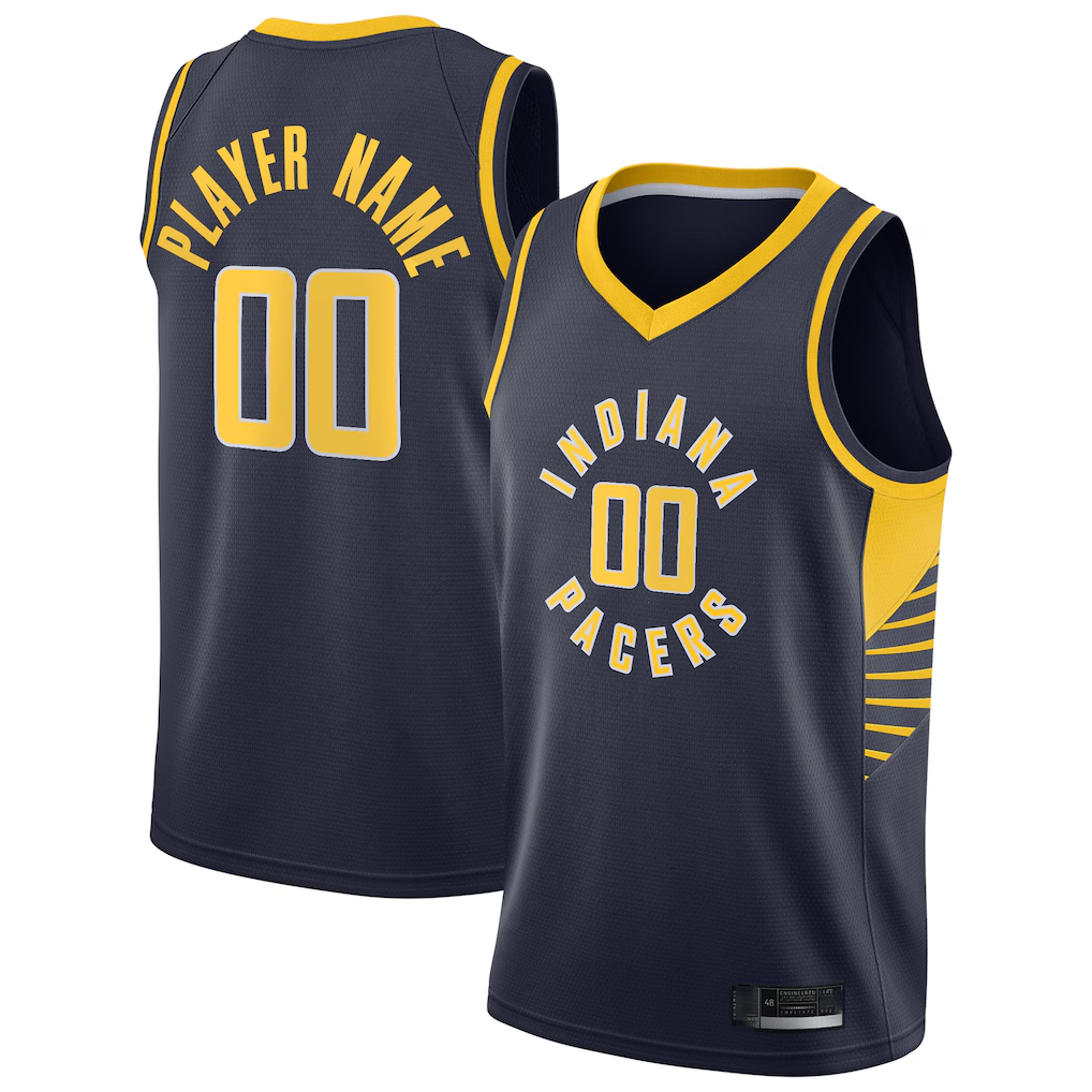 Johmsee Custom I.Pacers Navy Swingman Jerseys - Icon Edition