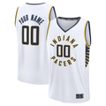 Johmsee Custom I.Pacers  White Fast Break Jerseys - Icon Edition