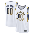 Johmsee Custom I.Pacers  White Fast Break Jerseys - Icon Edition