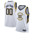 Johmsee Custom I.Pacers White Swingman Jerseys - Association Edition