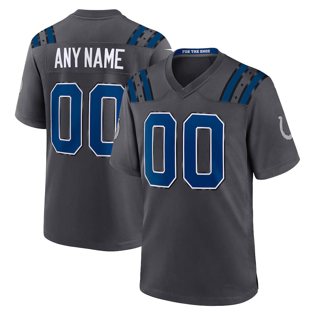 Johmsee Custom IN.Colts Anthracite 2026 Rivalries Collection Game Jersey