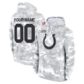 Johmsee Custom IN.Colts Arctic Camo Salute to Service Hoodies Limited Game Any Name & Numbers Stitched Jerseys