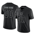 Johmsee Custom IN.Colts Black Reflective Limited Game Any Name & Numbers Stitched Jerseys