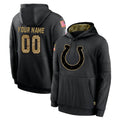 Johmsee Custom IN.Colts Black Salute to Service Hoodies Limited Game Any Name & Numbers Stitched Jerseys