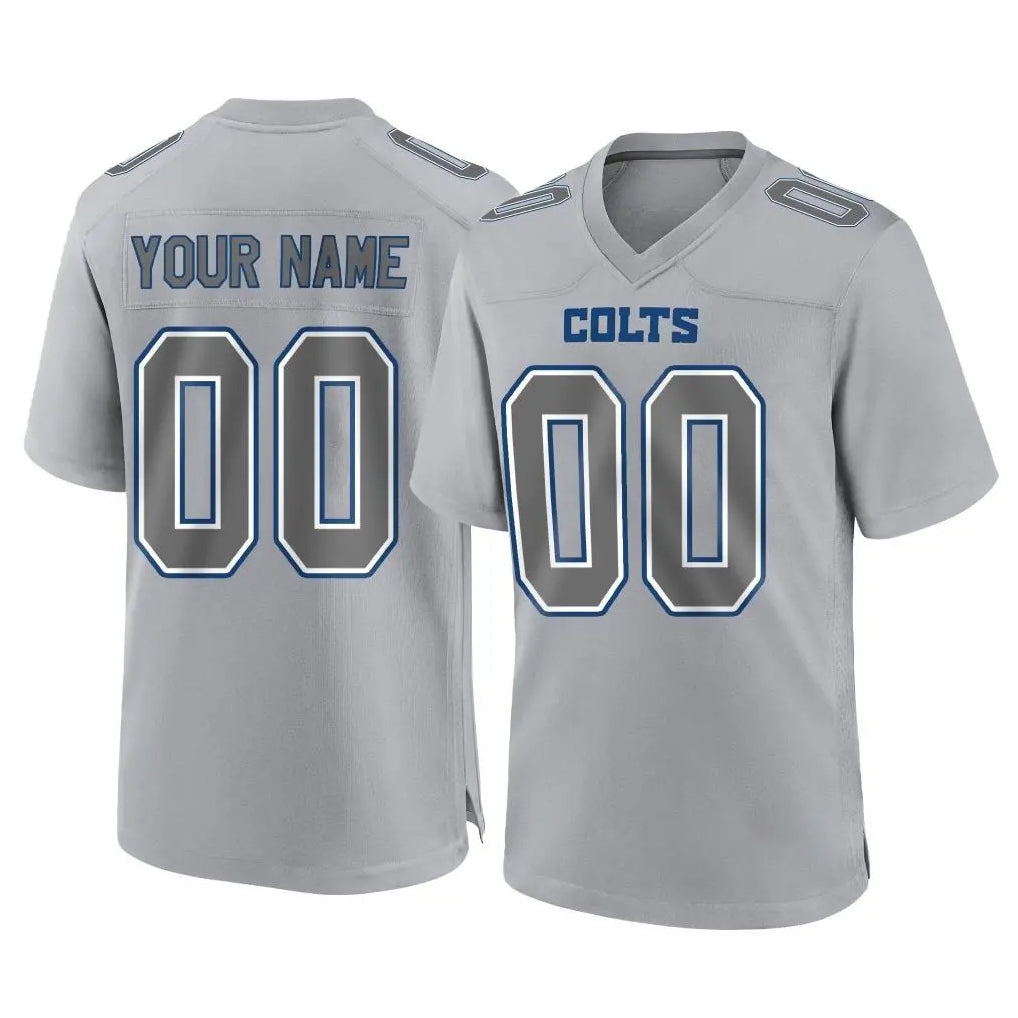 Johmsee Custom IN.Colts Gray Atmosphere Fashion Home Game Any Name & Numbers Stitched Jerseys
