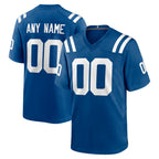 Johmsee Custom IN.Colts Royal Home Game Any Name & Numbers Stitched Jerseys