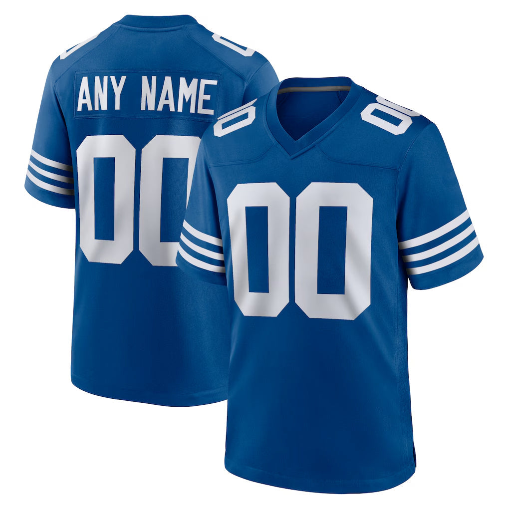 Johmsee Custom IN.Colts Royal Limited Home Game Any Name & Numbers Stitched Jerseys