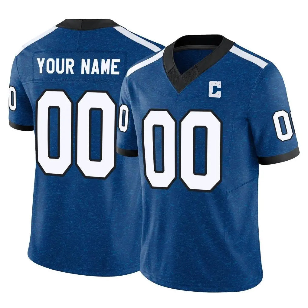 Johmsee Custom IN.Colts Royal Limited Indiana Nights Alternate Vapor F.U.S.E. Home Game Any Name & Numbers Stitched Jerseys