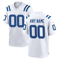 Johmsee Custom IN.Colts White Home Game Any Name & Numbers Stitched Jerseys