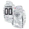 Johmsee Custom J.Jaguars Arctic Camo Salute to Service Hoodies Limited Game Any Name & Numbers Stitched Jerseys
