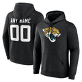 Johmsee Custom J.Jaguars Black Pullover Hoodies Limited Any Name & Numbers Stitched Jerseys