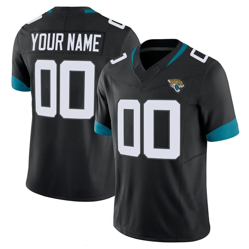 Johmsee Custom J.Jaguars Black Vapor F.U.S.E. Limited Home Game Any Name & Numbers Stitched Jerseys