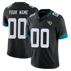 Johmsee Custom J.Jaguars Black Vapor Untouchable Limited Home Game Any Name & Numbers Stitched Jerseys