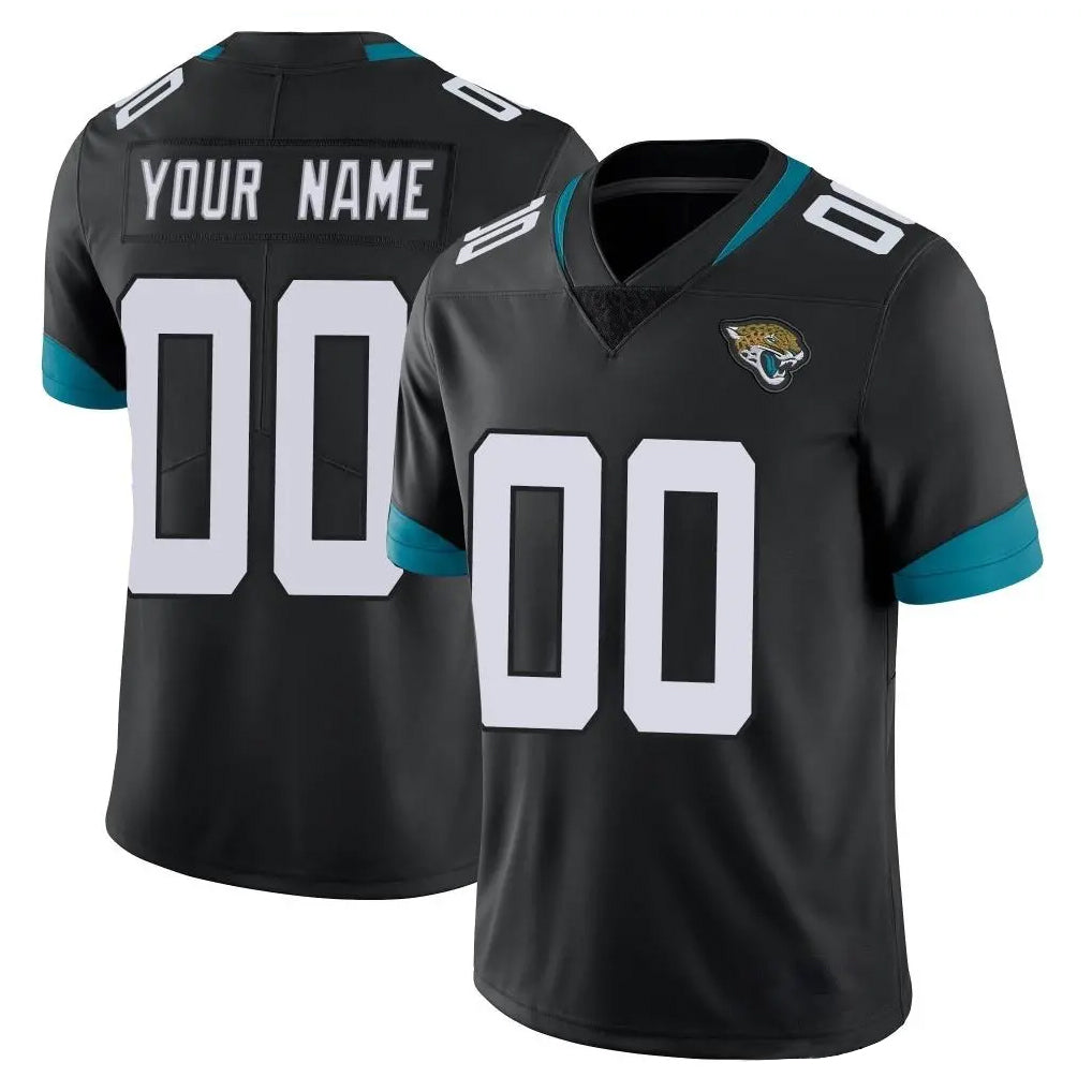 Johmsee Custom J.Jaguars Black Vapor Untouchable Limited Home Game Any Name & Numbers Stitched Jerseys