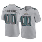 Johmsee Custom J.Jaguars Gray Atmosphere Fashion Home Game Any Name & Numbers Stitched Jerseys