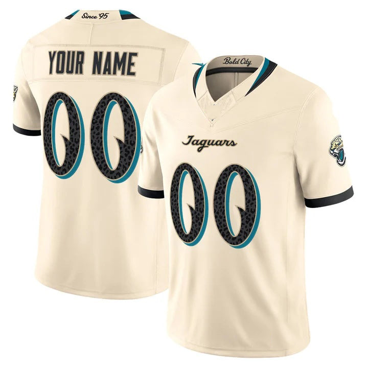 Johmsee Custom J.Jaguars Natural 2026 Rivalries Vapor Limited Jersey - All Stitched