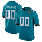 Johmsee Custom J.Jaguars Teal Home Game Any Name & Numbers Stitched Jerseys