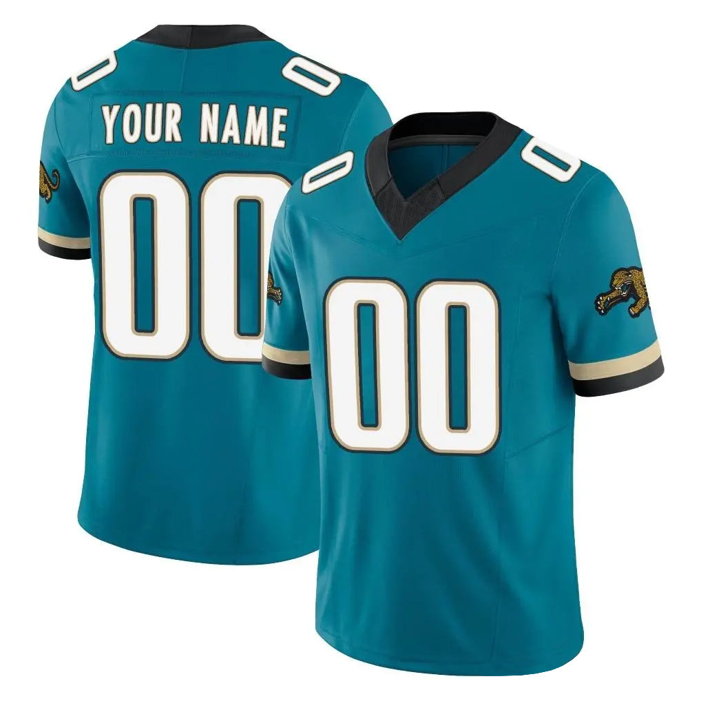 Johmsee Custom J.Jaguars Teal Prowler Throwback Vapor F.U.S.E. Limited Home Game Any Name & Numbers Stitched Jerseys