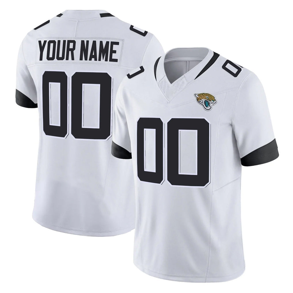 Johmsee Custom J.Jaguars White Vapor F.U.S.E. Limited Home Game Any Name & Numbers Stitched Jerseys