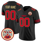 Johmsee Custom KC.Chiefs Black Limited Vapor F.U.S.E. Home Game Any Name & Numbers Stitched Jerseys